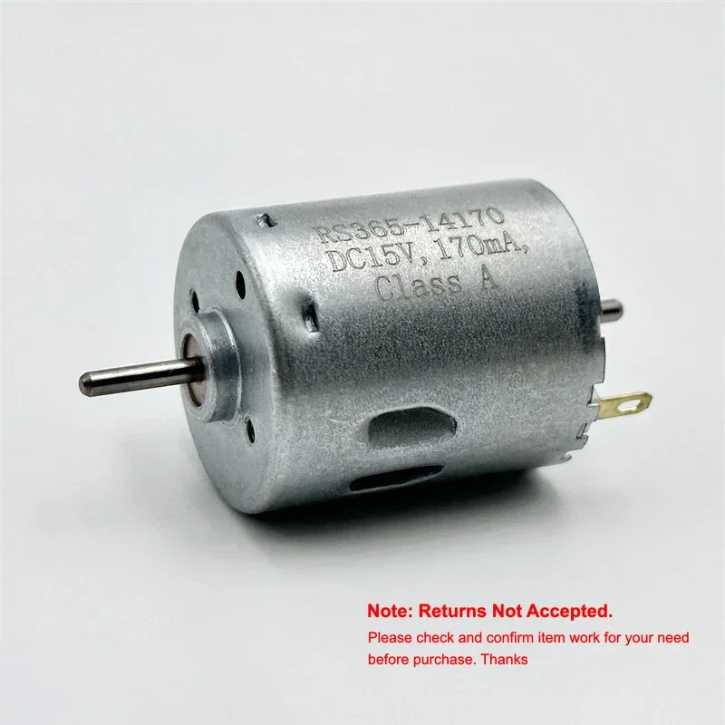 Micro moteur à balais de carbone RS-365-14170, DC 12V 14.4V 15V 18V 7700 tr/min, double arbre de 2.3