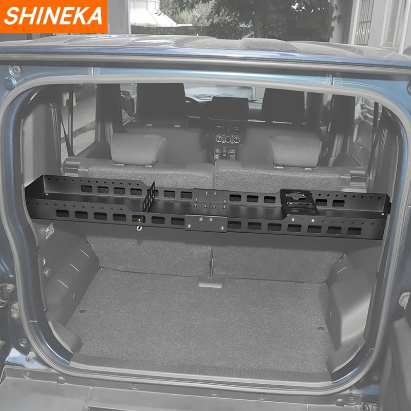 SHINEKA سيارة الخلفي الجذع تخزين الرف التوسع المنظم قوس لسوزوكي جيمي 4 باب 2019 2020 2021 2022 2023 2024 2025 حتى