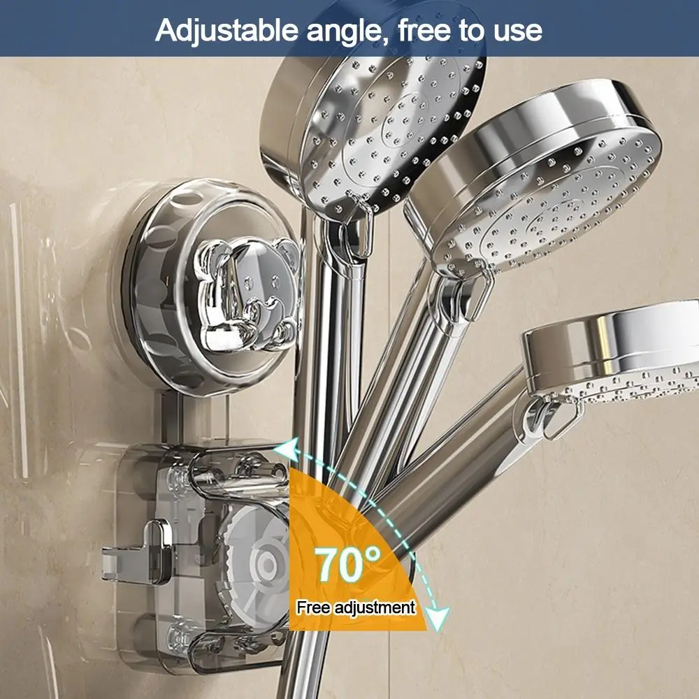 

Креативный держатель насадки для душа на присоске, регулируемый настенный кронштейн для насадки для душа, распылитель с фиксированной основой, аксессуары для ванной комнаты