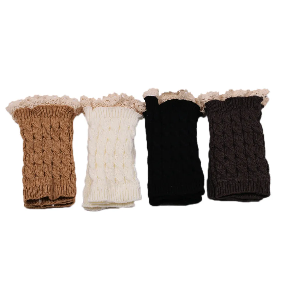 

Женские зимние теплые вязаные крючком перчатки без пальцев, длинные кружевные нарукавники с отверстием для большого пальца, белые, мягкие, удобные, вязаные