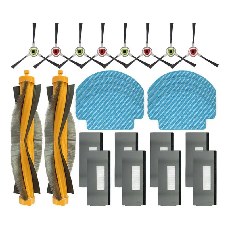 

A50F-For Ecovacs Deebot M80 /M80 Pro DT85 DT83 Robot Vacuum Cleaner Main Side Brush Hepa Filter Mop Cloths Rag Accessories