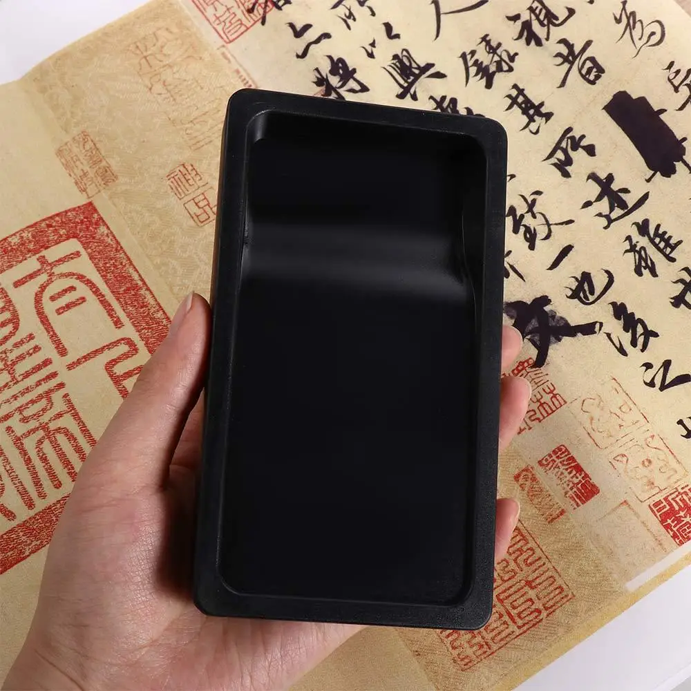 Lightweight Portable Writing Multi-function Two-sided Penmanship Chinese Brush Calligraphy Inkwell Inkslab Calligraphy Inkstone