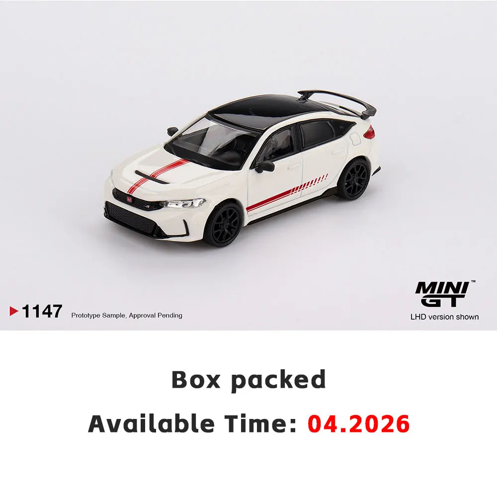 PreSale MINIGT 1/64 Diecast Model Car Honda Civic Type R Ultimate Edition /Blister Packaging High Performance Model Collection