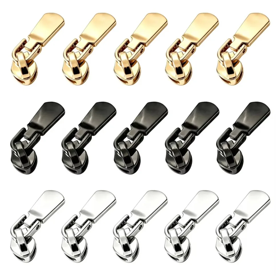 5/100/200/300Pcs Zipper Slider Puller 3# Nylon Zip Pull for Jacket Bag Zippers Sewing Closure Repair Kit Accessory WHOLESALE