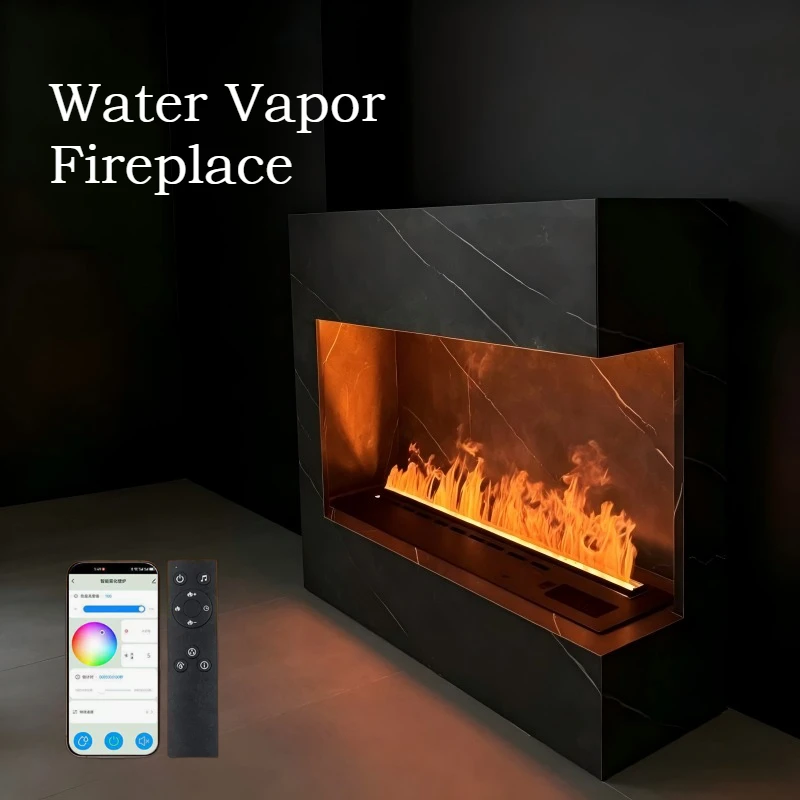 3D Steam Fireplace No Real Fire but Adds Comfortable Moisture to Room effect fireplace mist firebox steam chimney interior