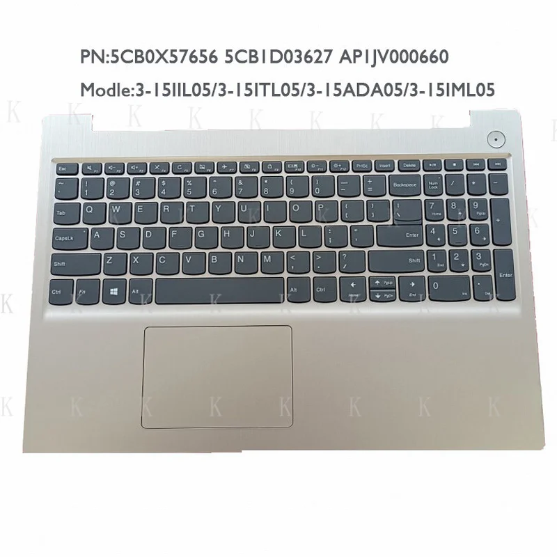 C  FOR  New For Lenovo Ideapad 3-15IIL05 3-15ITL05 Palmrest Upper Case Keyboard Bezel