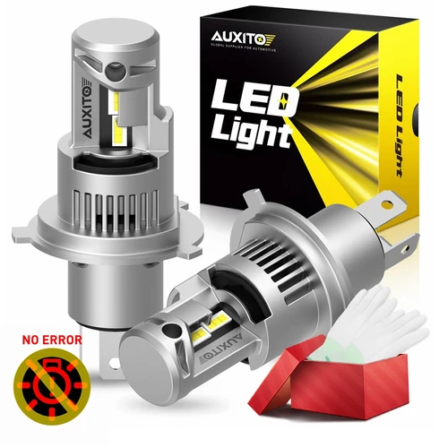 AUXITO 2 uds 20000LM H4 bombillas de faros LED para coche Canbus sin Error 9003 HB2 H4 faros de haz alto/bajo 6000K lámparas de coche blancas 12V