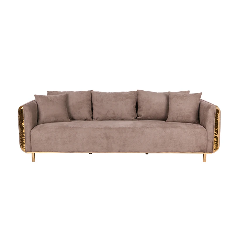 Modern Qingshe Sofa Qinggu Copper Fabric Ruanbao Sofa