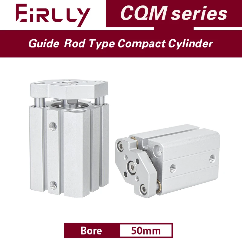 

SMC type air cylinder CQMB CDQMB bore 50mm guide rod type compact cylinder stroke 5 10 15 20 25 30 35 40 45 50 75 100mm