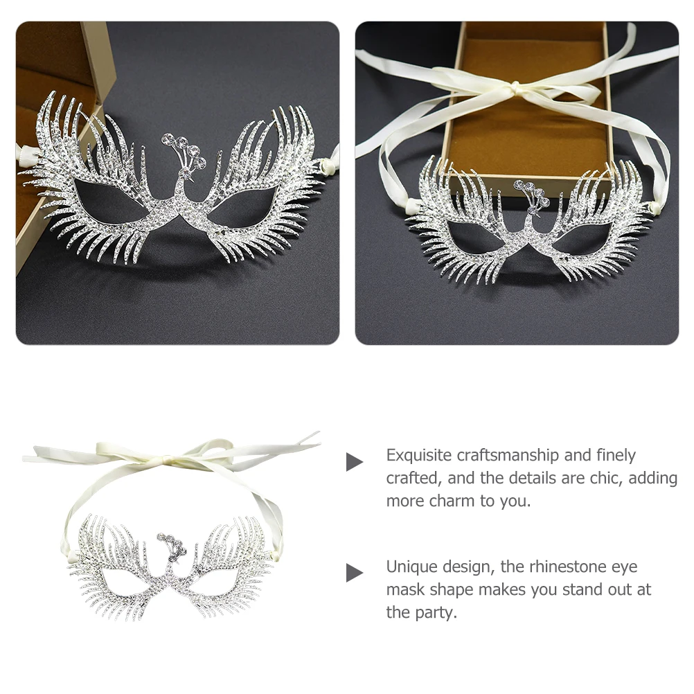 

Mask Rhinestone Masquerade Masks Women Party Halloween Mask Mardi Gras Couples Comfortable Breathable