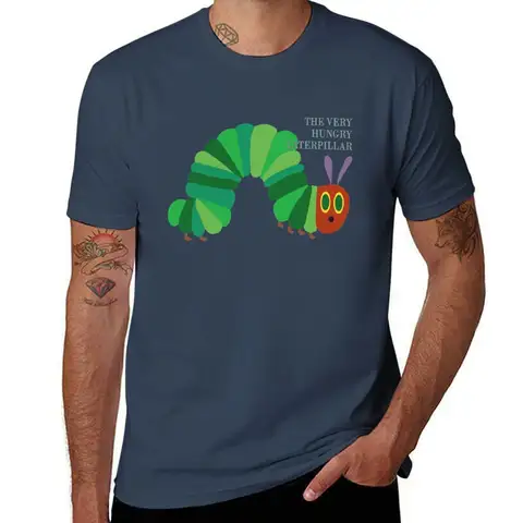 Very Hungry Caterpillar T-Shirt man graphic t shirt man t shirt summer black cotton t-shirt plain for man package T-Shirt