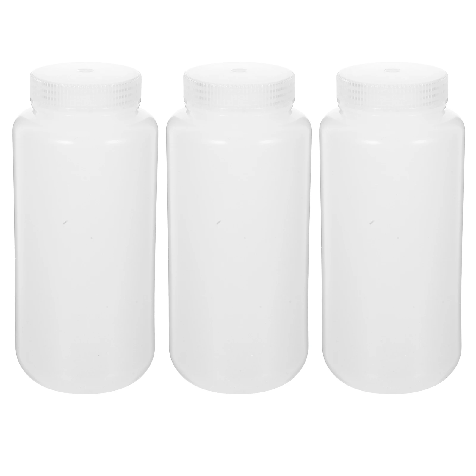 

3 Pcs Experimental Reagent Bottle Chemical Storage Wide Mouth Dispensing Bottles