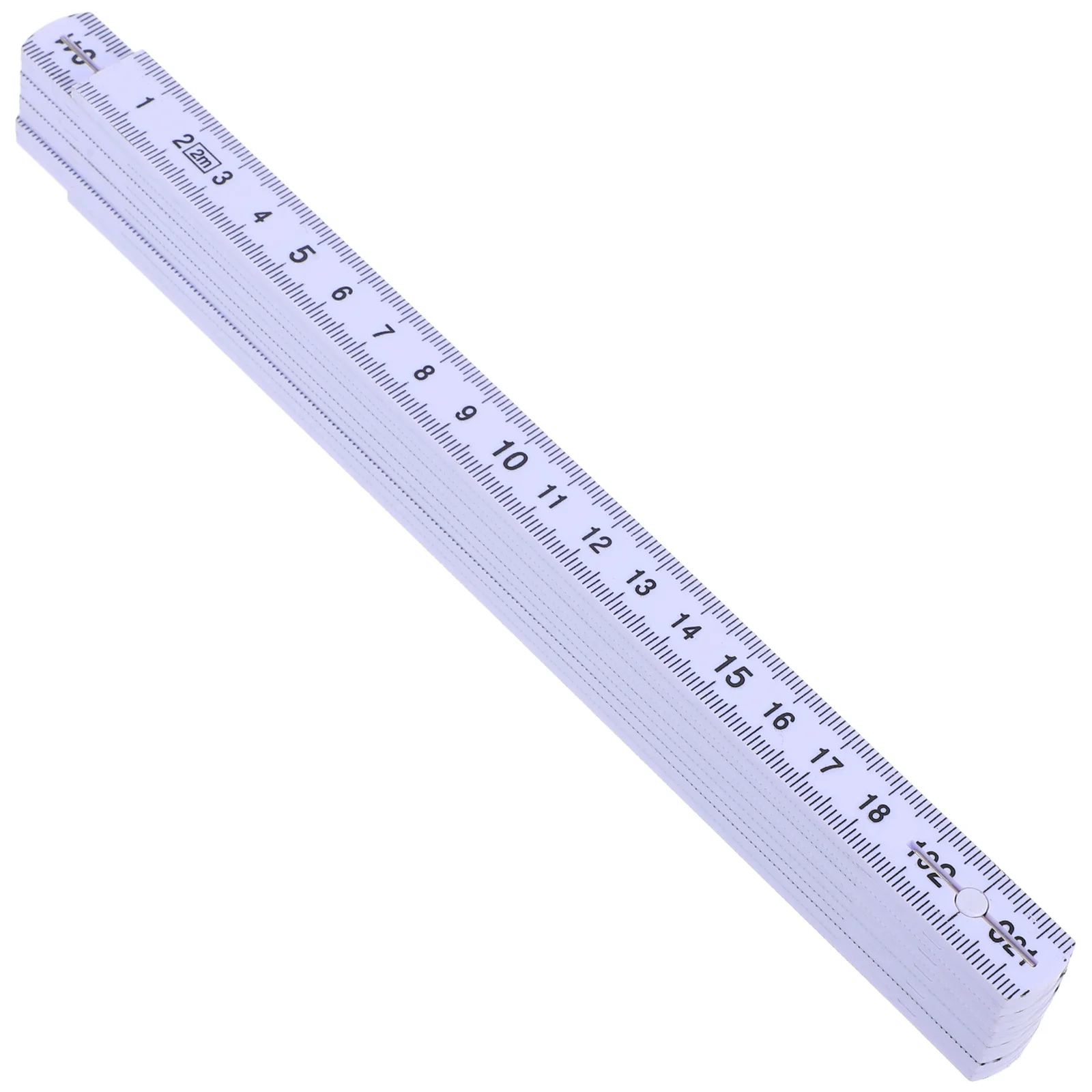 1pc Plastic Folding Ruler 60Cm Measuring Tool For Diy Woodworking Waterproof Foldable Carpenter Ruler Metric Imperial Markings