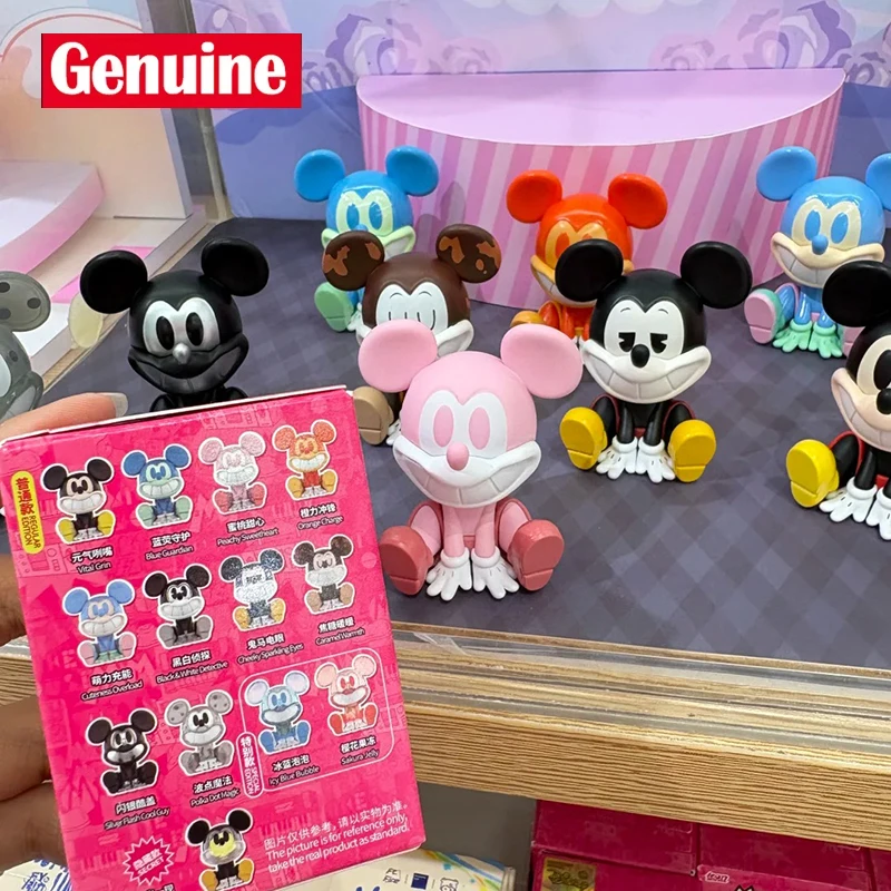 

Подлинная серия Disney с Микки Маусом и притяжением улыбки, коробка-сюрприз, фигурка, глухая коробка, модные коллекционные фигурки, подарок на день рождения