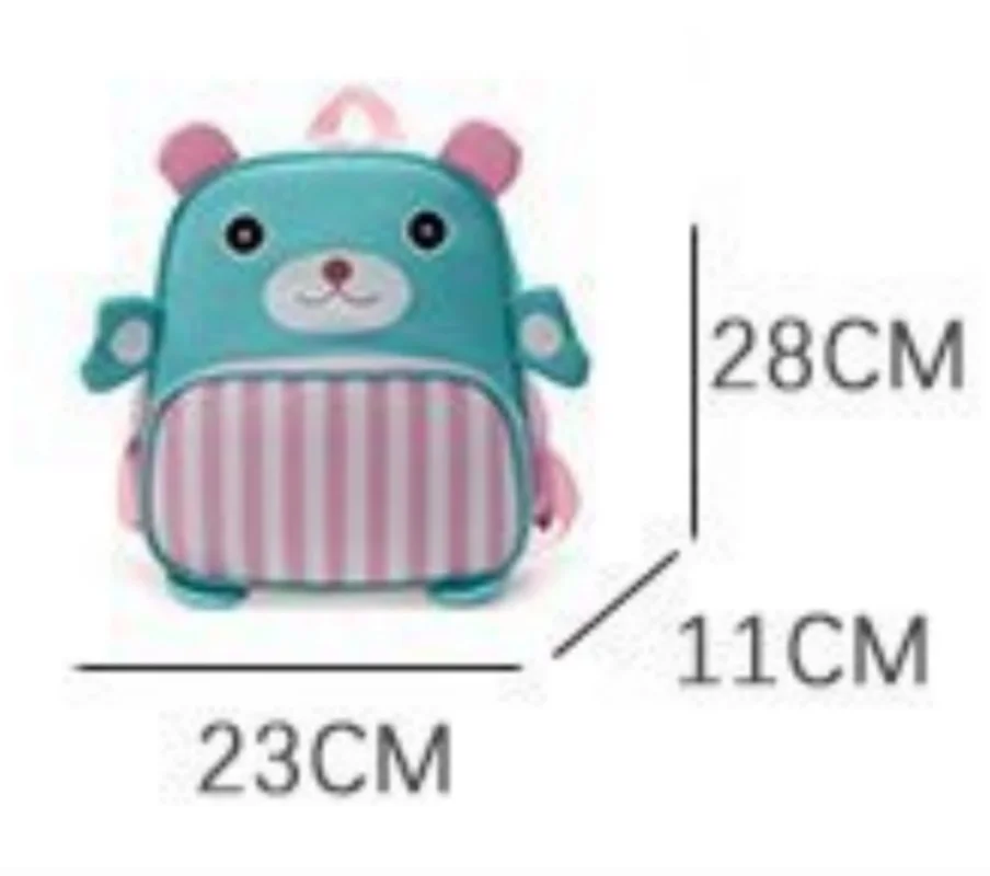 Sac à dos brodé personnalisé pour enfants, mignon, dessin animé, ours en peluche, voyage, shopping, maternelle