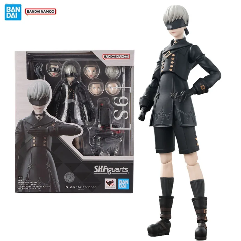 

Bandai Original Genuine Figure NieR:Automata Model Kit Anime Figures SHF 9S Collection Model Action Figure Children's Toys Gifts