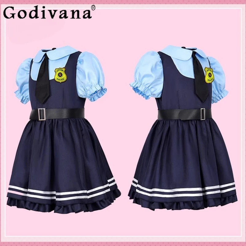 女性 Cos アニメジュディホップハロウィンセットジュディコスプレ衣装パンツスーツ女性漫画ジョイントスタイルメイドウサギの服