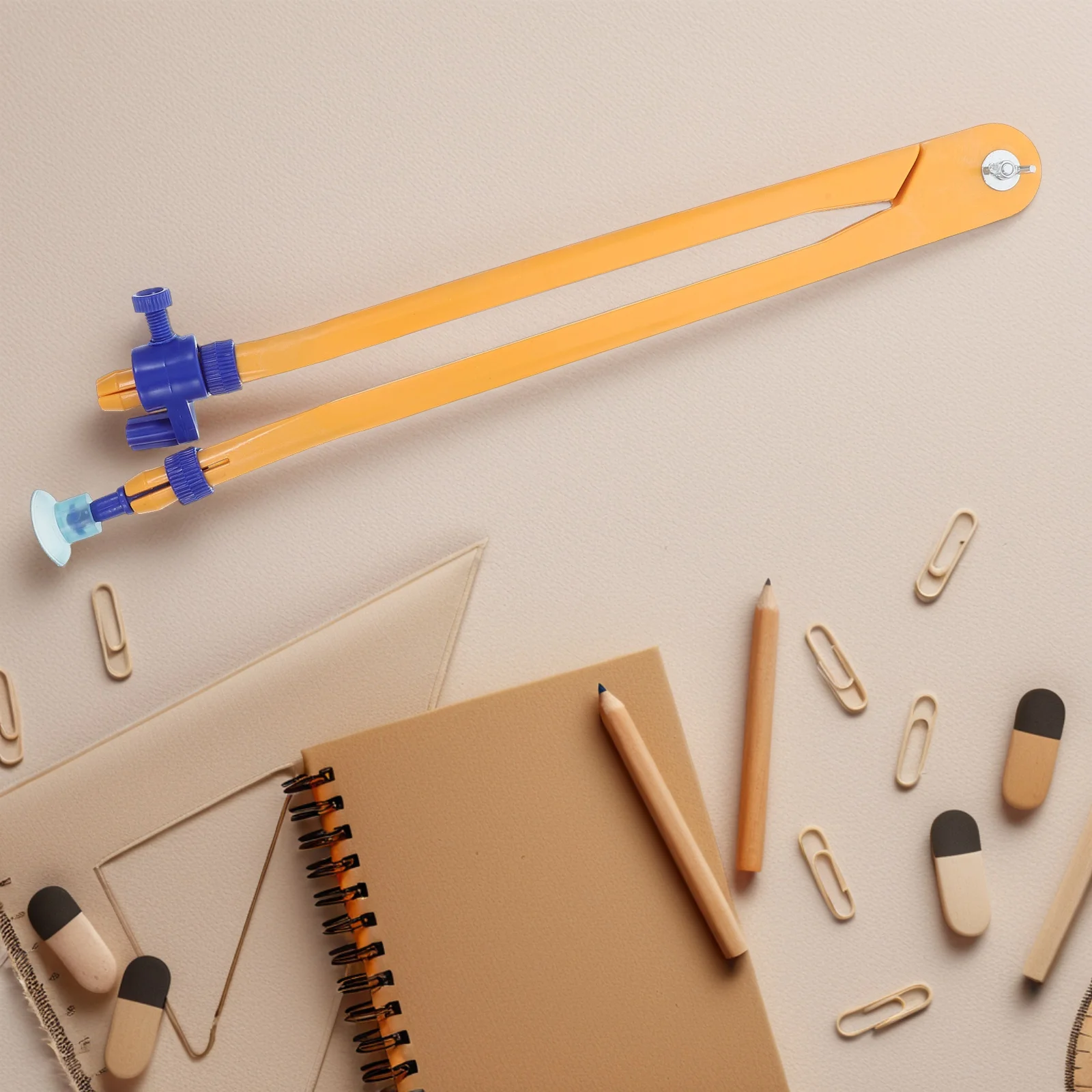 Plastic Protractor and Compass Set for School Math Learning Geometry Drawing Tool Teacher Classroom Education Supply