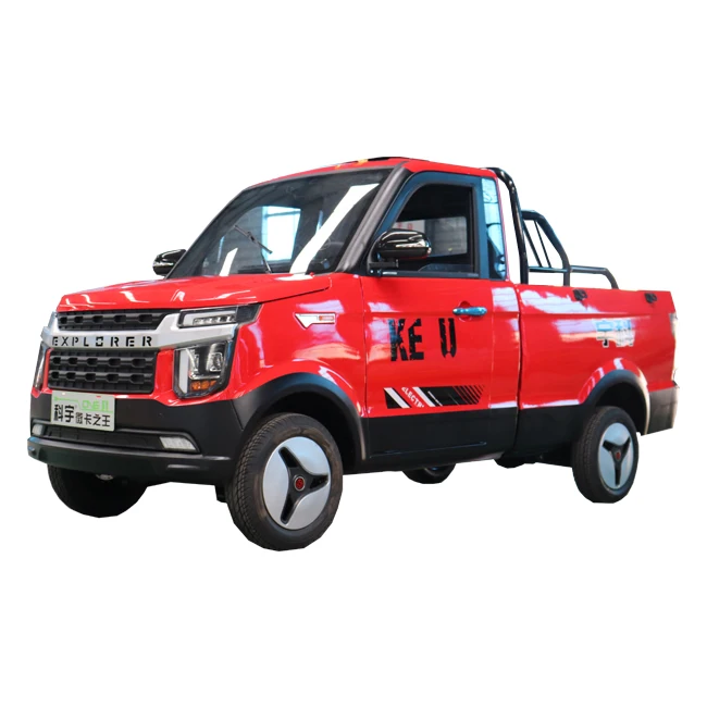 KEYU Mini Electric Truck 4x4 High Performance Long Delivery Electric Cargo Pickup Truck New Energy Vehicles for Sale