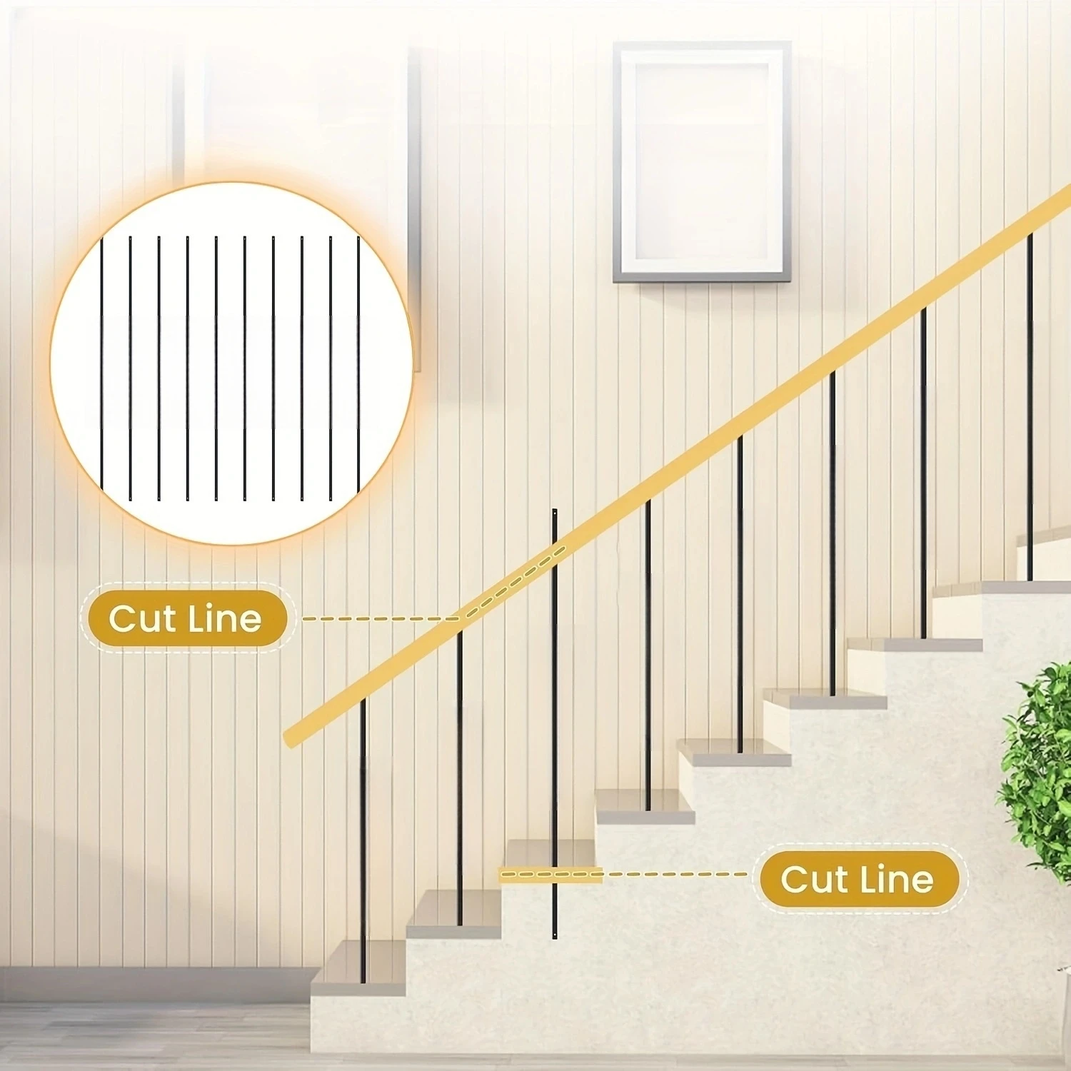 

15pcs Wrought Iron Balusters Set, Balusters for Decks - Iron Spindles Metal Balusters for Indoor Outdoor Railing Staircase