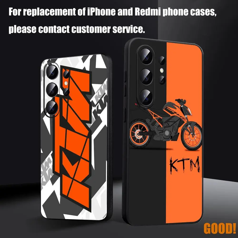 Motor Racing K-KTMes HOE Phone Case For Samsung Galaxy S26 S25 S24 S23 S22 S21 S20 Plus Ultra Fold A Soft Black