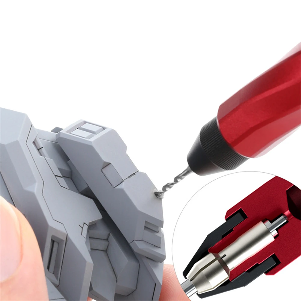 Ergonomic Manual Drill Aluminum Alloy Construction for Model Making Crafts Precision Hand Drill Low Deviation System