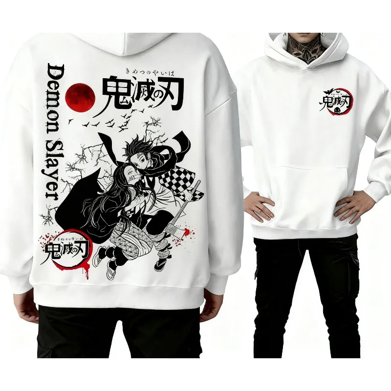 

Demon Slayer Anime Hoodie Men Women Autumn Winter Warm Sweatshirts Y2k Harajuku Fashion Unisex Casual Pullover Clothes Tops