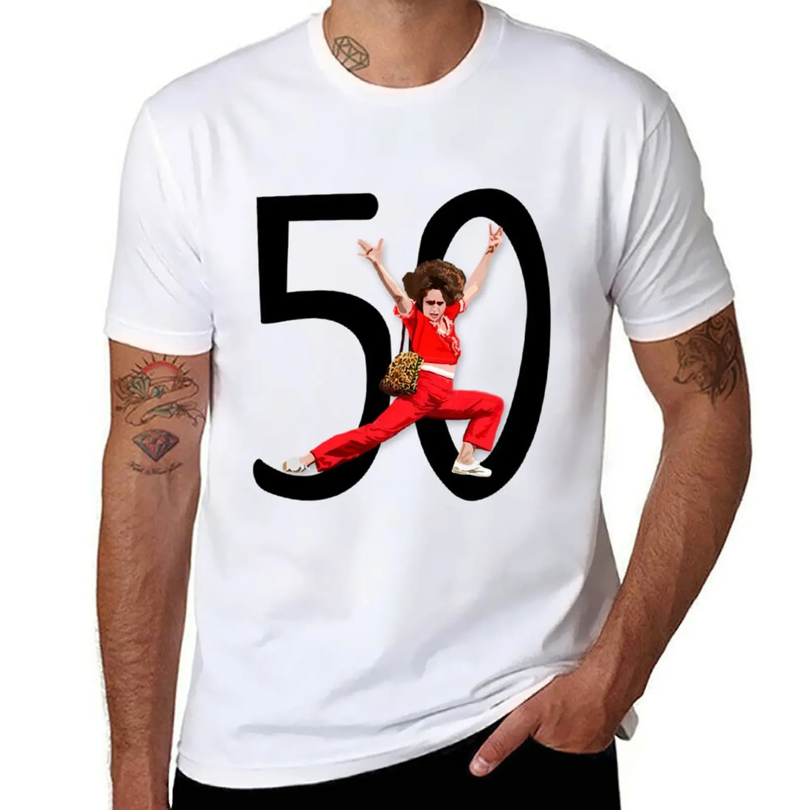

50 - Fifty Years Old T-Shirt t shirts for man cotton funny man graphic t shirt