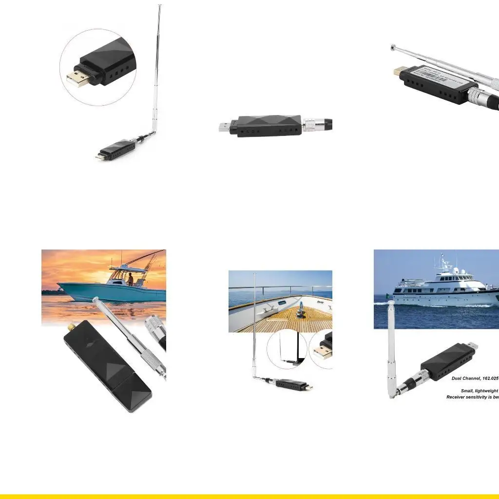 SZCH AIS Receiver Suitable For Outdoor Adventures With Double Channel Capability USB Connection&LED Condition Display