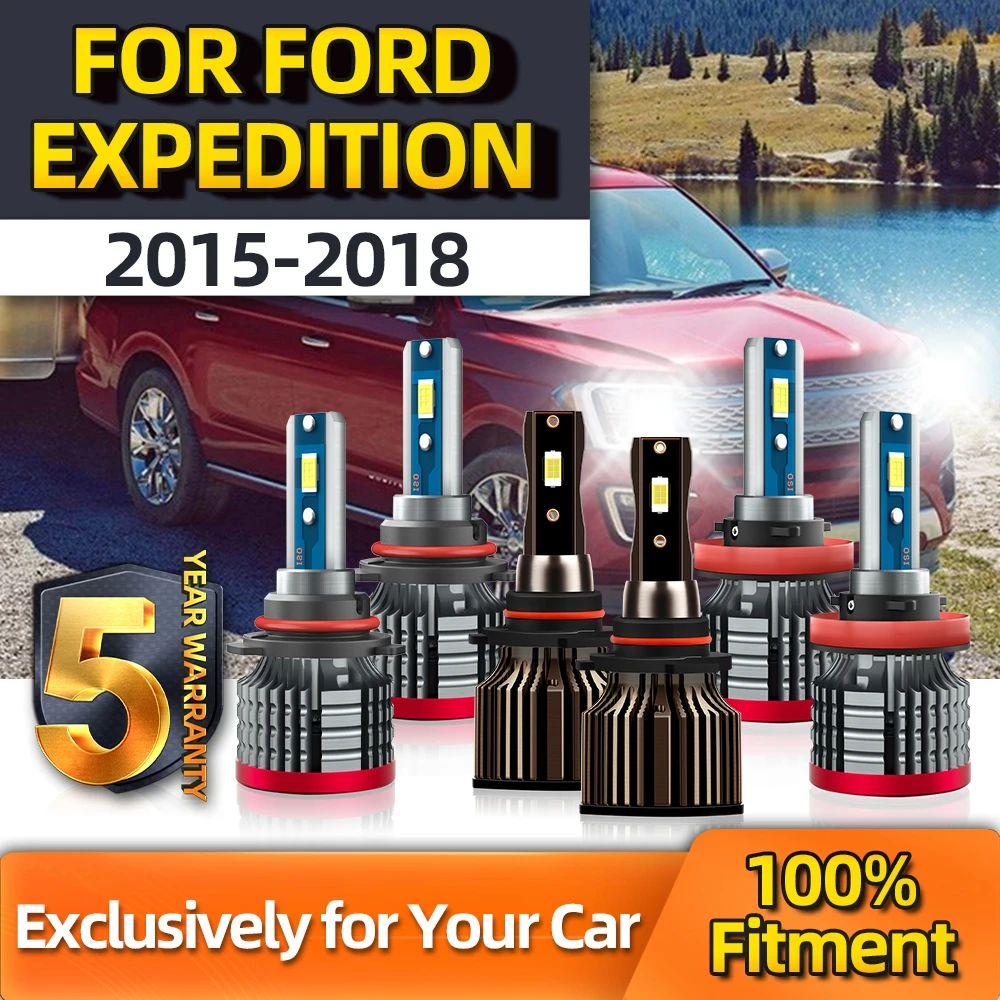 

Crossfox 6000K 2000LM CSP 12V Plug-N-Play Bulbs Fog Light 9145 Bubs High H9 Low 9005 For Ford Expeditio 2015 2016 2017 2018