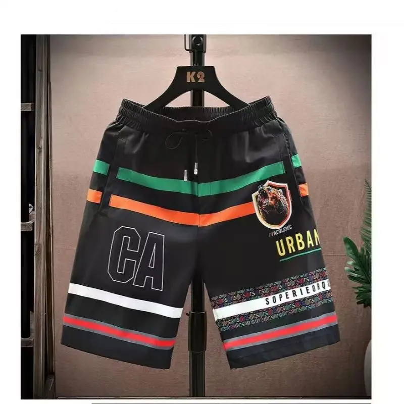 Single-piece casual loose men's jacquard thin trendy design shorts for summer beachwear