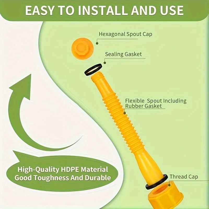 Gas Tank Nozzle Replacement Gas Tank Nozzle Gas Tank Nozzle Kit Fits Most 1/2/5/10 Gallon Tanks