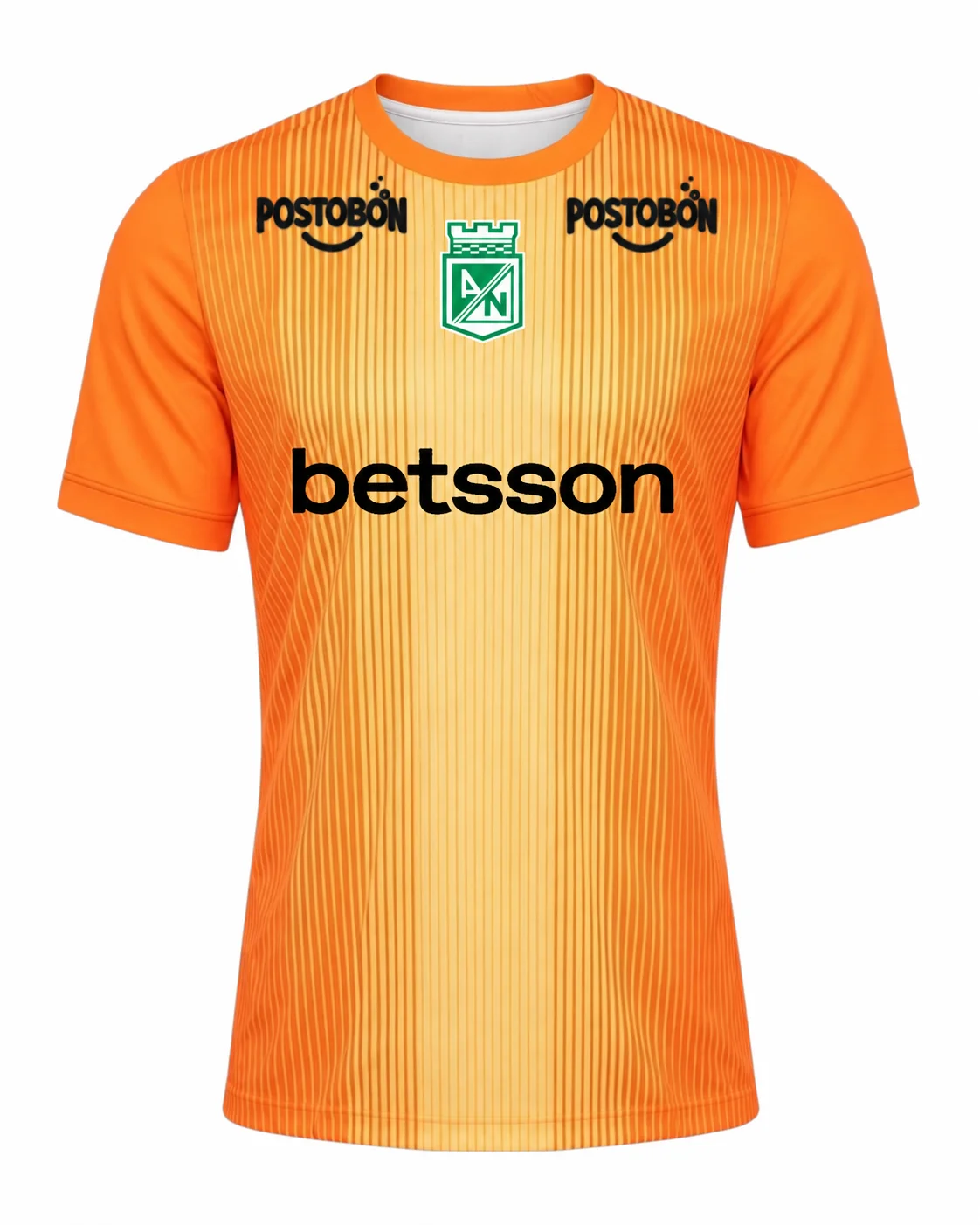 Atletico Nacional 26-27 Heimtrikot Grün-Weiß Gestreiftes Herren-Trikot mit Rundhalsausschnitt und Kurzen Ärmeln für Fans – Detail 3