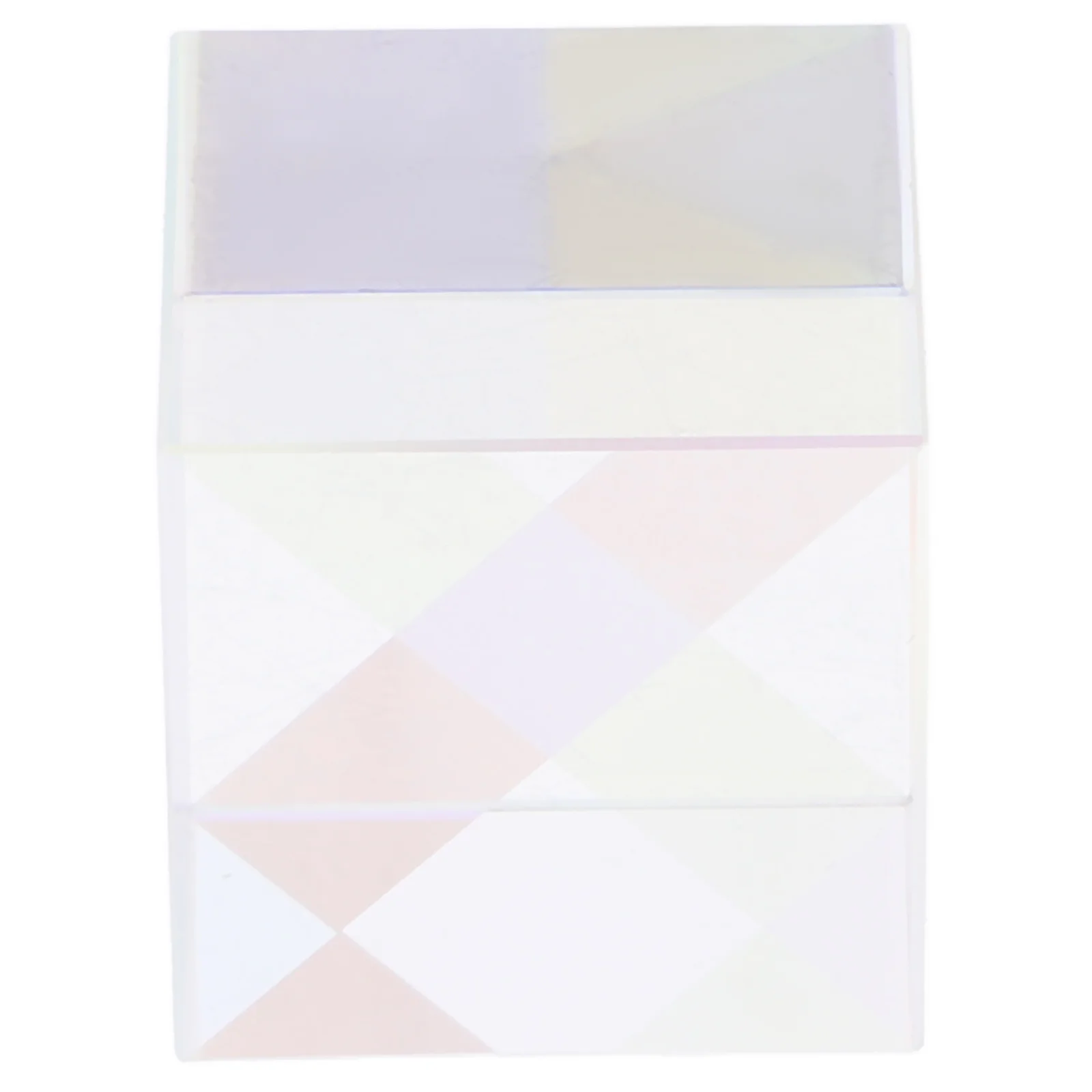 

Colored Cubic Optical Glass Household Sun Catcher Cube Prism Craft Small