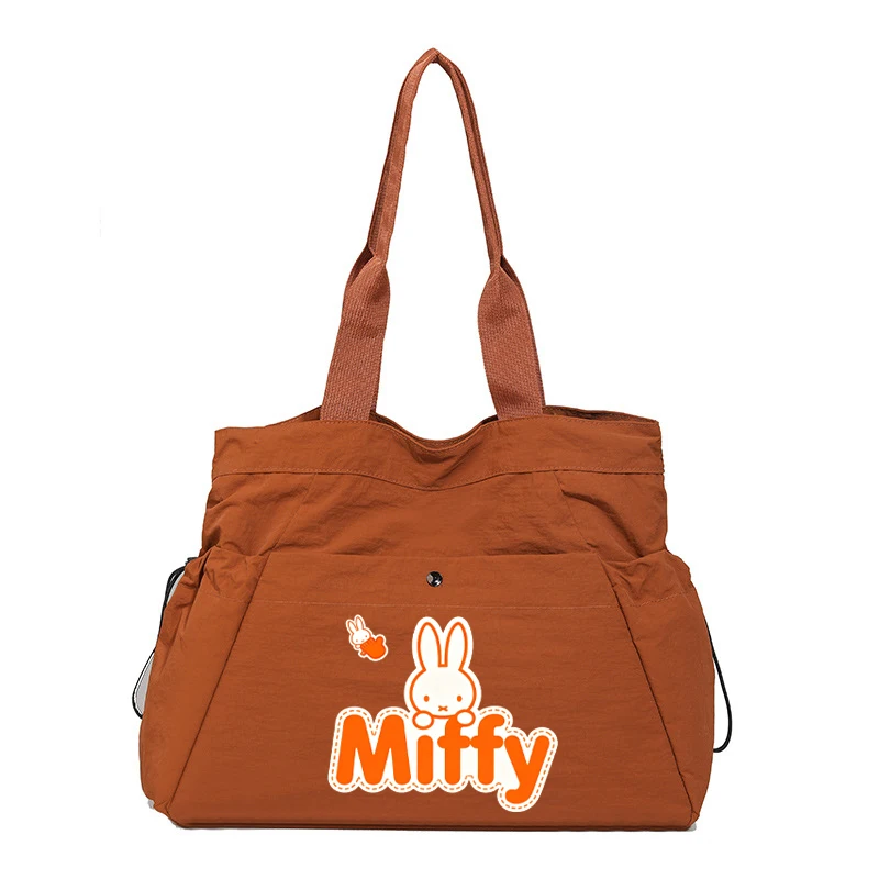 حقيبة كتف Miffy Minimalist مطبوعة ذات سعة كبيرة وخفيفة الوزن للنساء أثناء التنقل من نسيج النايلون المقاوم للماء #1
