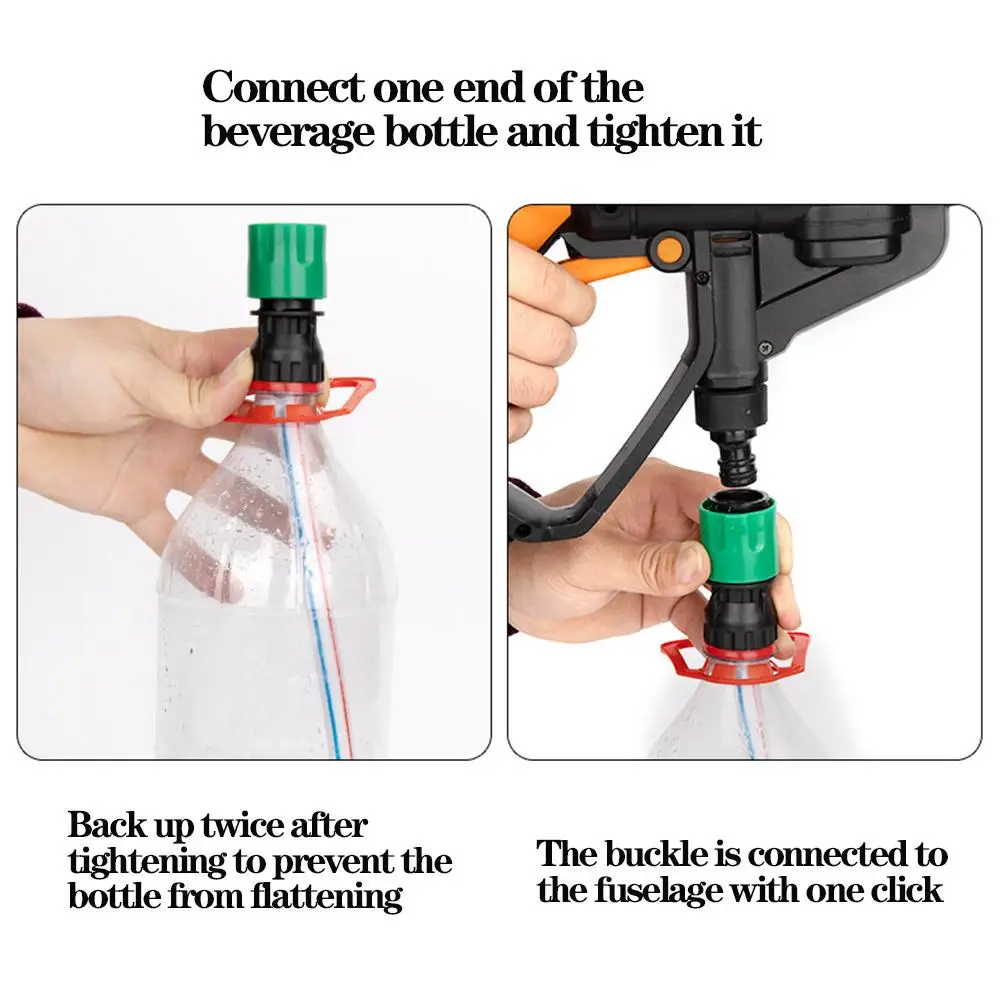 Adapter for Lithium Battery Washer Gun for Coke Bottle High Pressure Washer Gun Hose Quick Connection Tool Wash Accessories view 5