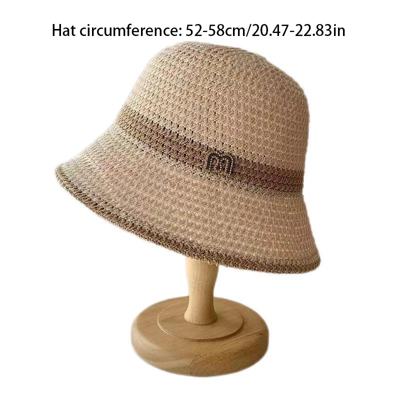 1PC New Outdoor UV Protection Sun Hat Summer Women\'s Bucket Foldable Basin Sunscreen Cap Hollow Stitching Panama Hats Fisherman