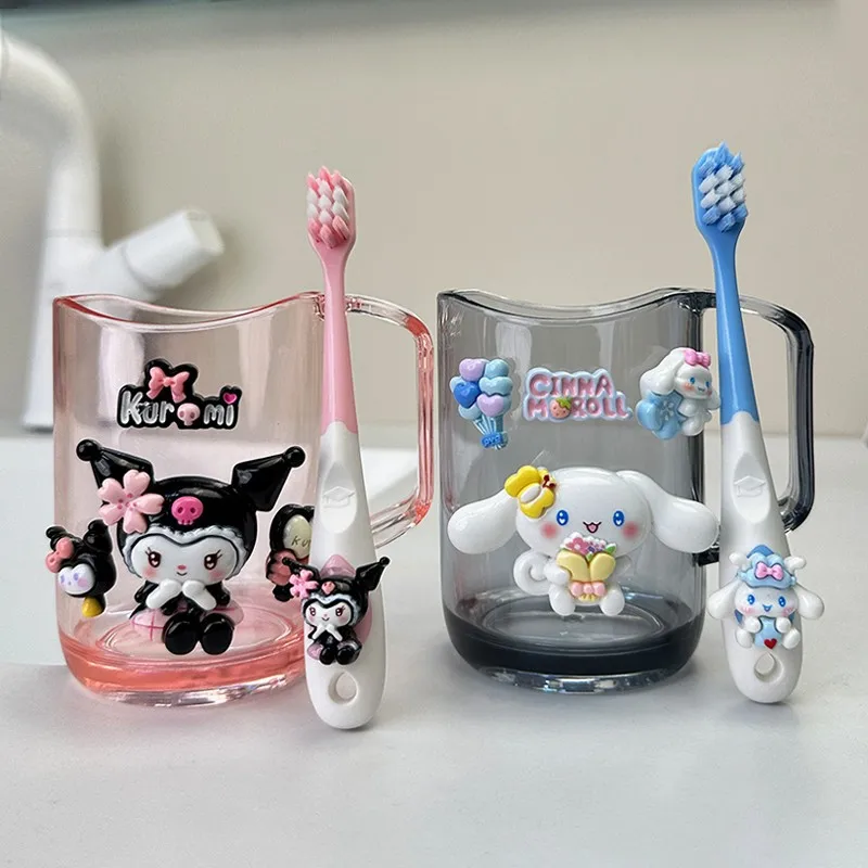 Cartoon Sanrio Children's Mouthwash Cup Cute Kouromi Wash Cup Boy Girl Baby Toothbrush Cup Laurel Dog Ivory Jar Accessories