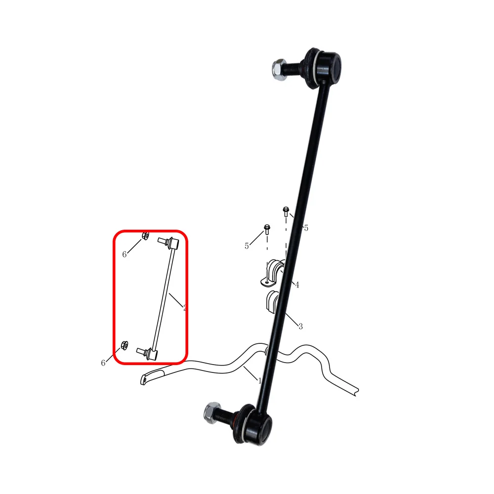 Front Stabilizer Link L/R for GEELY Vision X3 PRO 1.5L Sway Bar End Link 1014013504