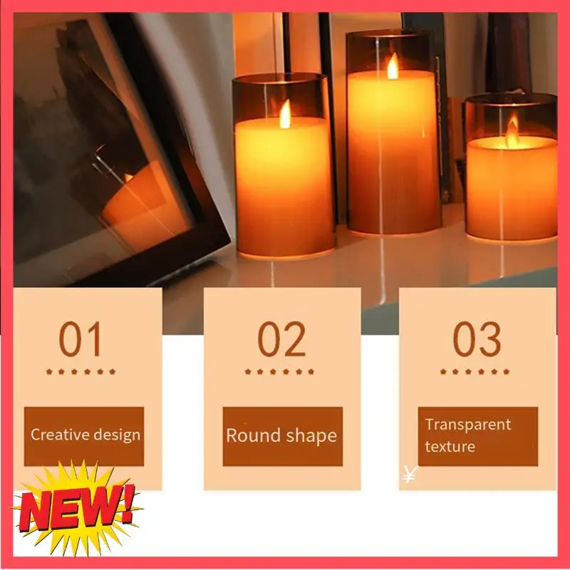 

B17C Plastic Cover One-Piece Simulation Wedding Bar Decoration Birthday Remote Control LED Electronic Candle Light Easy To Use S