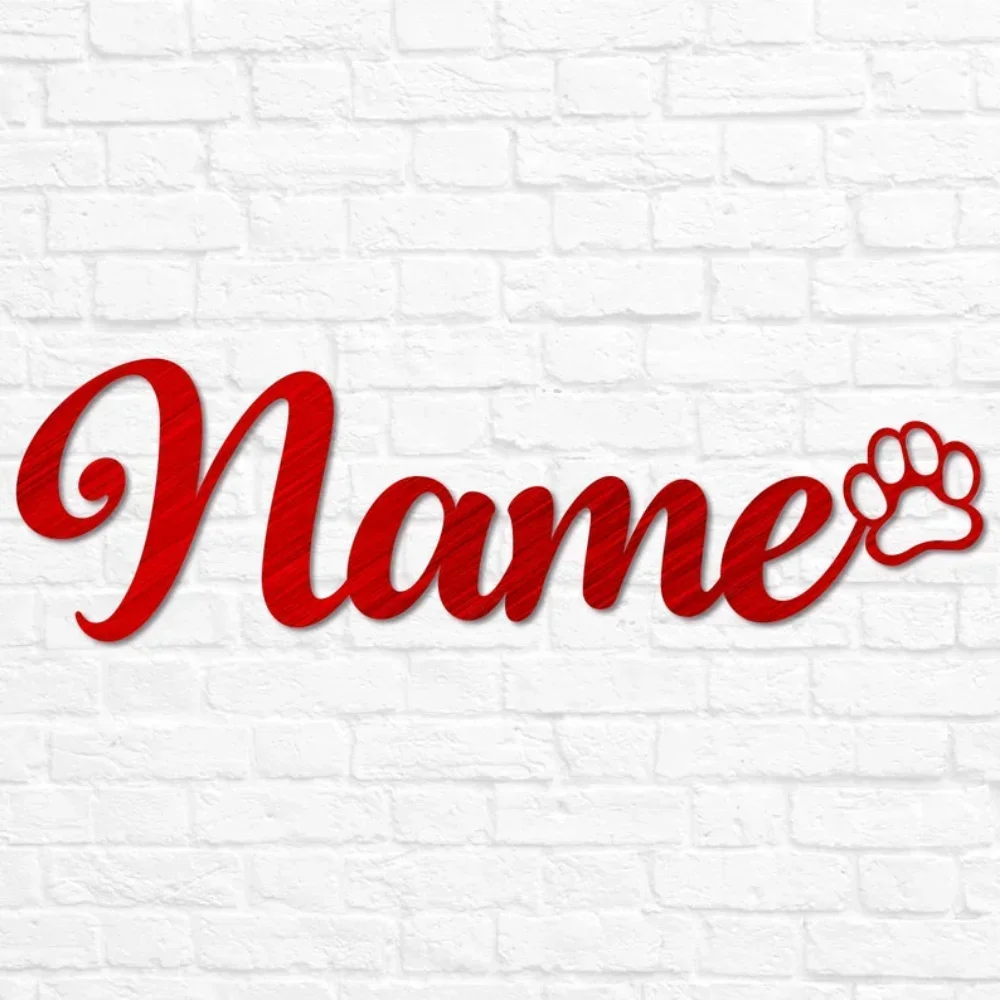 Personalized with Paw Custom Metal Dog Décor Name Sign for Mom Dad Pet Loss Gift Memorial  Mouse perez Espoir