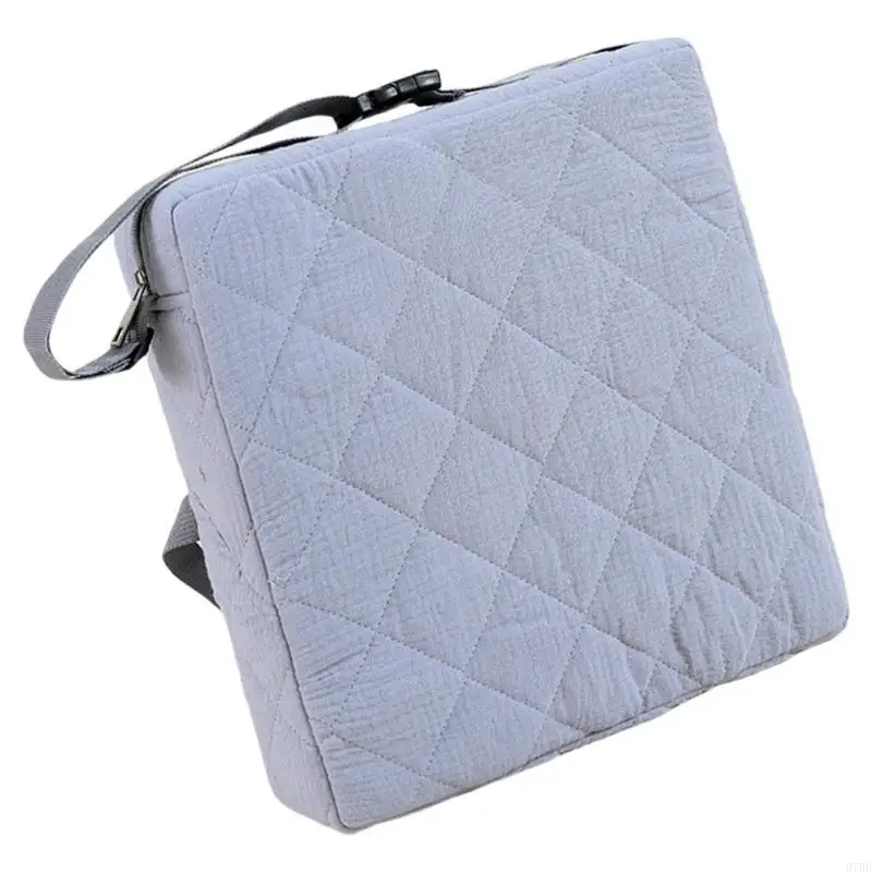 97BE – coussin rehausseur pour Table à manger, épaisseur 8cm, boucles fixation sécurisées, sangle attachée, coussin