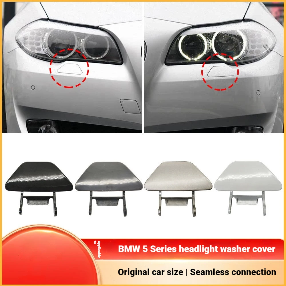 For BMW 5 Series F10 Headlight Washer Nozzle Cover Front Bar Headlight Water Spray Cover 51117246869
