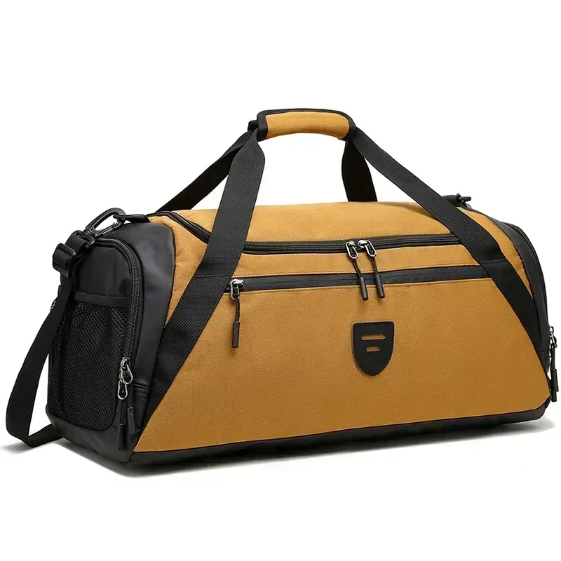 Bolsa deportiva para hombre, bolsa de viaje de gran capacidad con compartimento para zapatos, bolsa de gimnasio con bolsillo seco y húmedo, mochila para entrenamiento, deportes de baile y gimnasio