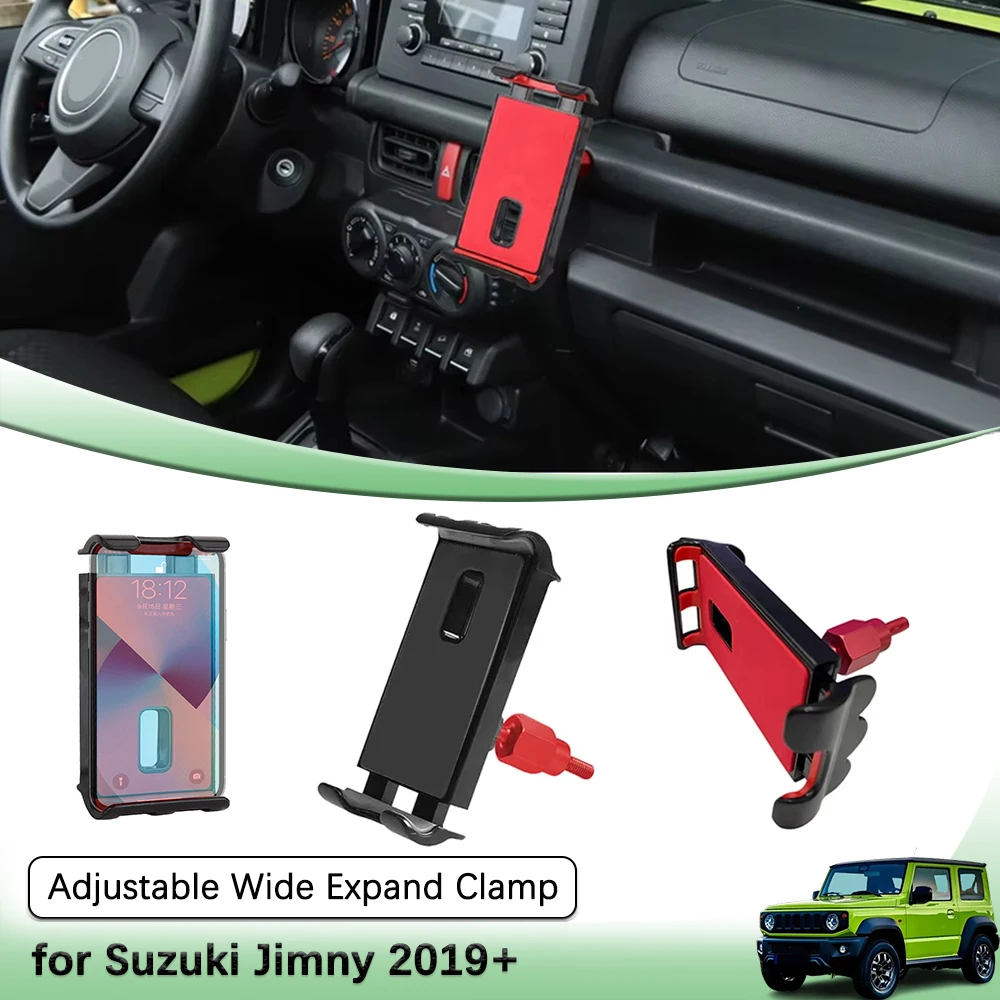 Center Console Dashboard Phone Holder Tablet Holder for Suzuki Jimny JB74 JB64 2019-2026 Car Mount Bracket Interior Accessories