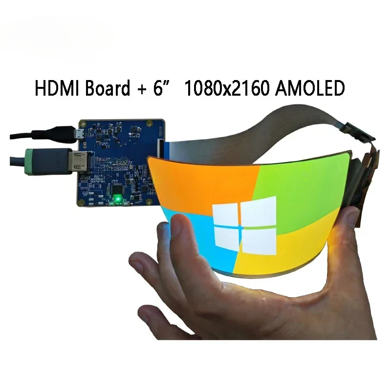 

CONFU HDMII Board BOE 6 inches 1080x2160 Flexible Foldble Bendable Rollable AMOLED Display Screen Panel OLED Automotive China