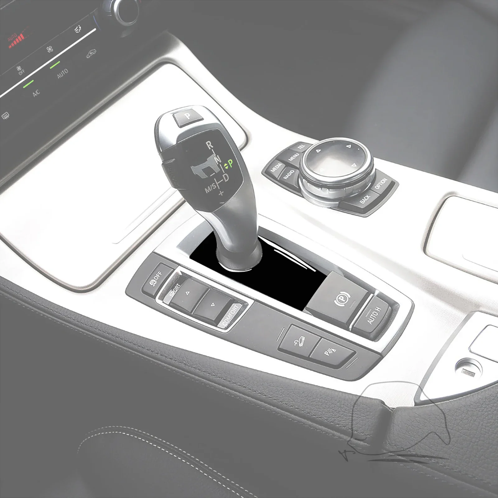 

For BMW 5 Series GT F10 F07 F25 X3 F26 X4 2009-2016 Accessories Car Black Plastic Interior Gear Handle Under Cover Trim Sticker