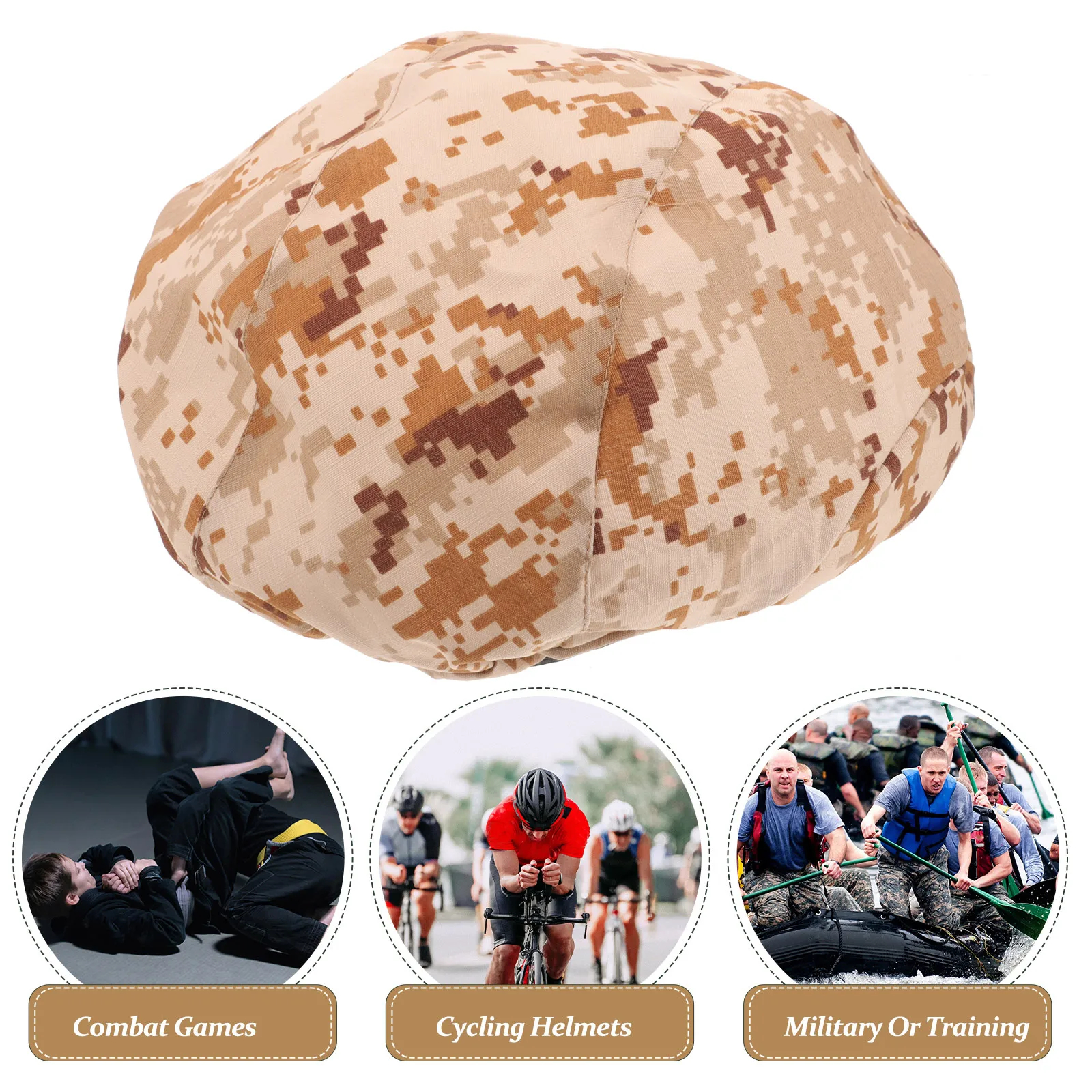 

Men Cover Outdoor Sports Hunting Military Combat Training Cover CS Cover for M88 Helmets( Desert)