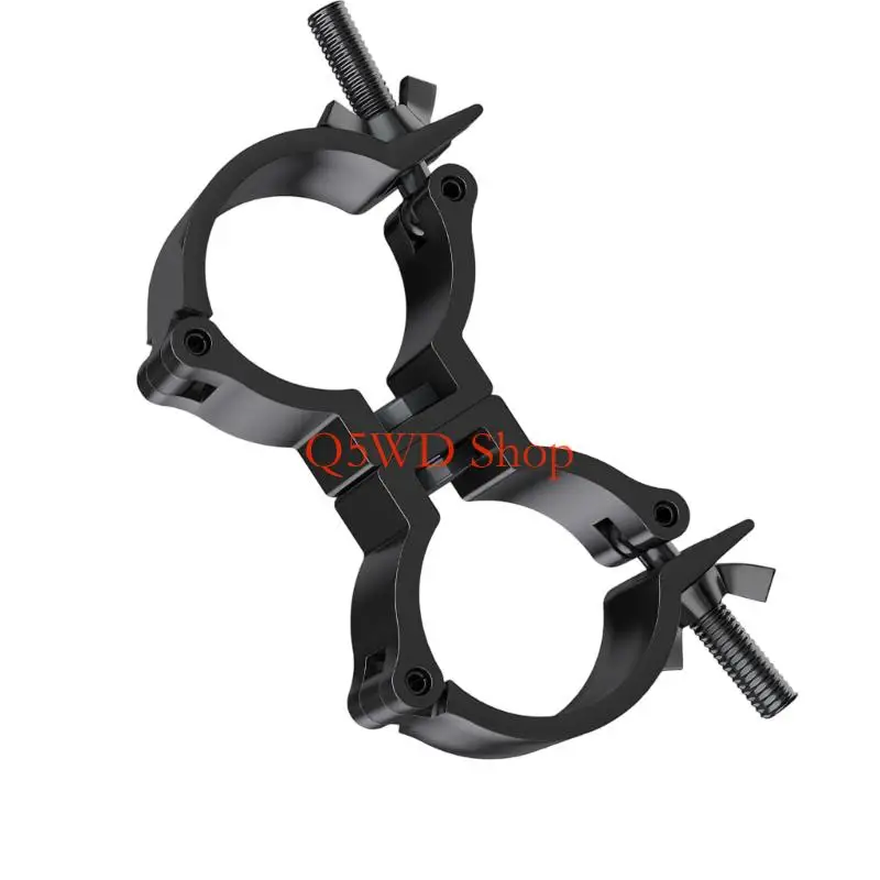 Q5WD Secure Aluminum Clamp Double Buckle Suitable for 25-30mm Stage Light Fixtures
