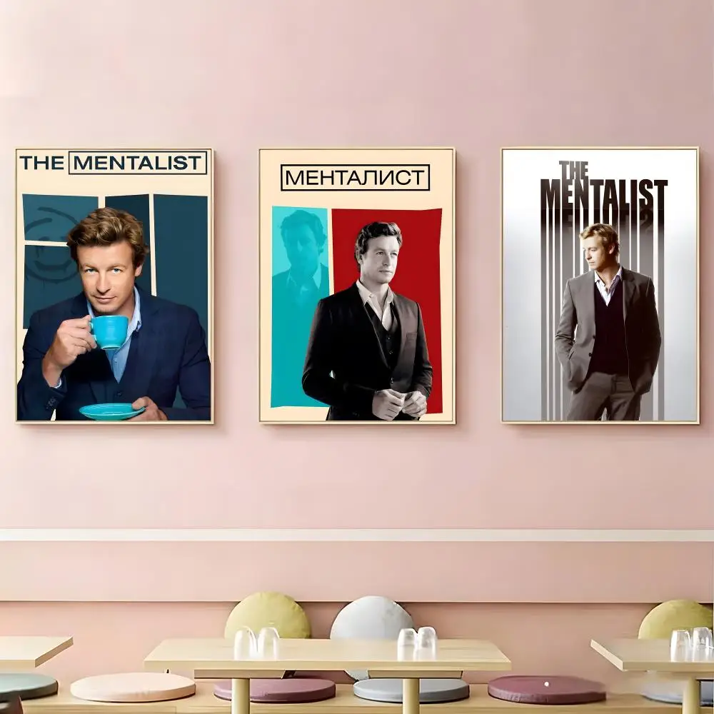 Crime Series The Mentalist Poster HD Self-Adhesive Waterproof Wall Art Easy to Apply Multi-Scene Decor